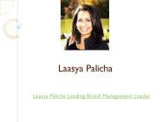 Laasya Palicha Leading Brand Management Leader