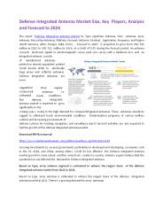 Defense Integrated Antenna Market: Drivers and Challenges