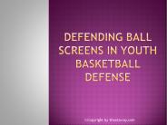 Defending Ball Screens in Youth Basketball Defense
