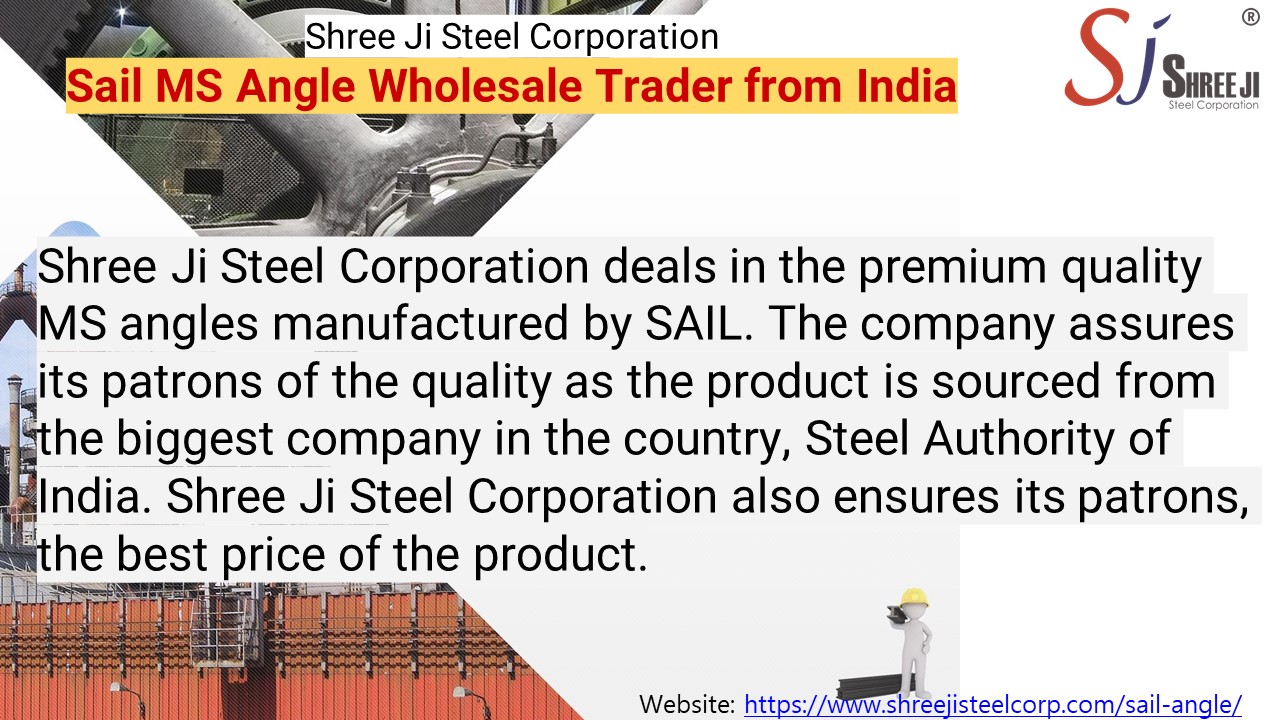 Sail MS Angle Wholesale Trader from India