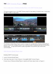 How to edit Windows Media Player video