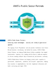 AWS’s Public Sector Partners