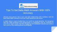 Tips To Get Delta Math Answers With 100% Accuracy