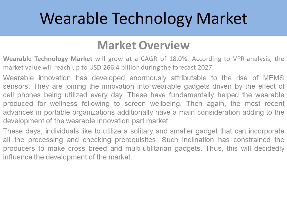 Wearable Technology Market