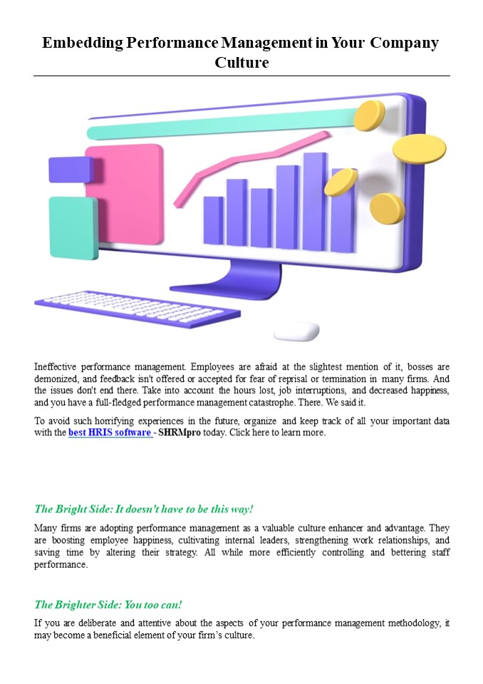 Embedding Performance Management in Your Company Culture