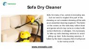 Sofa dry cleaner near me