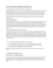 Services Provided by a Digital Marketing Company
