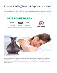 Essential Oil Diffusers: A Beginner's Guide