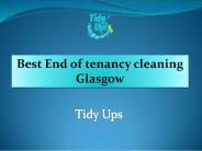 End of tenancy cleaning Glasgow
