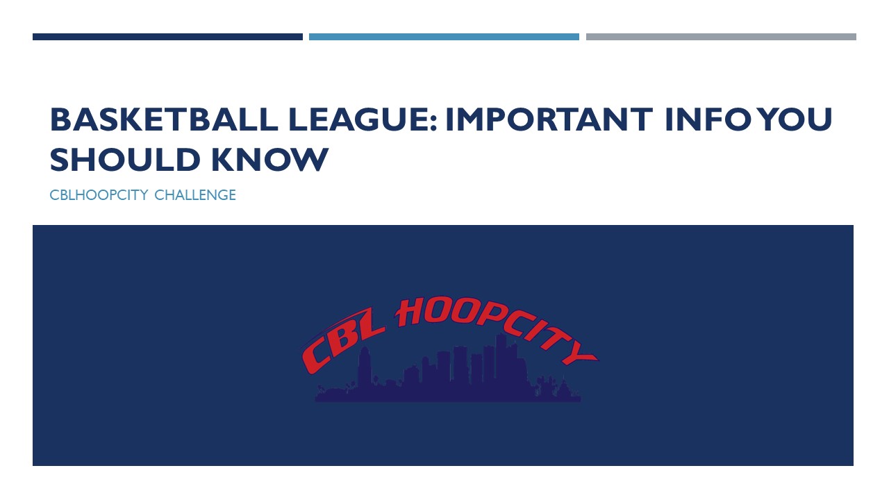 Basketball League: Important Info You Should Know