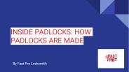 Inside Padlock : How Padlocks Are Made