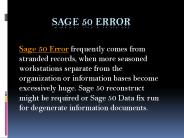 Sage Errors