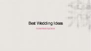 Best Wedding Ideas