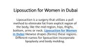 Liposuction for Women in Dubai