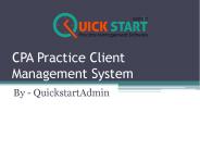 CPA Practice Client Management System – QuickstartAdmin