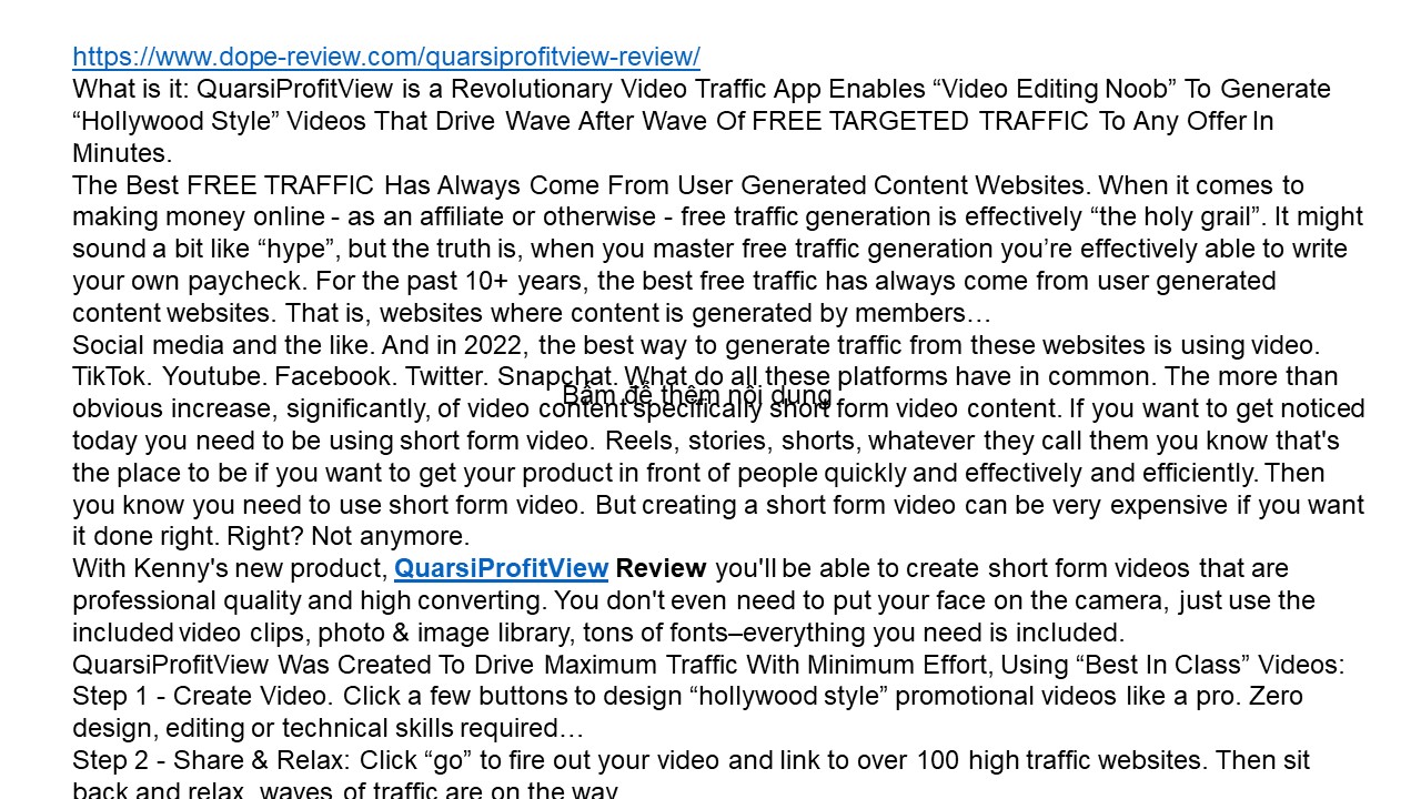 presentation player overlay