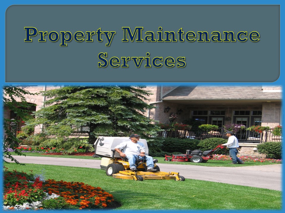 Property Maintenance Services presentation | free to download