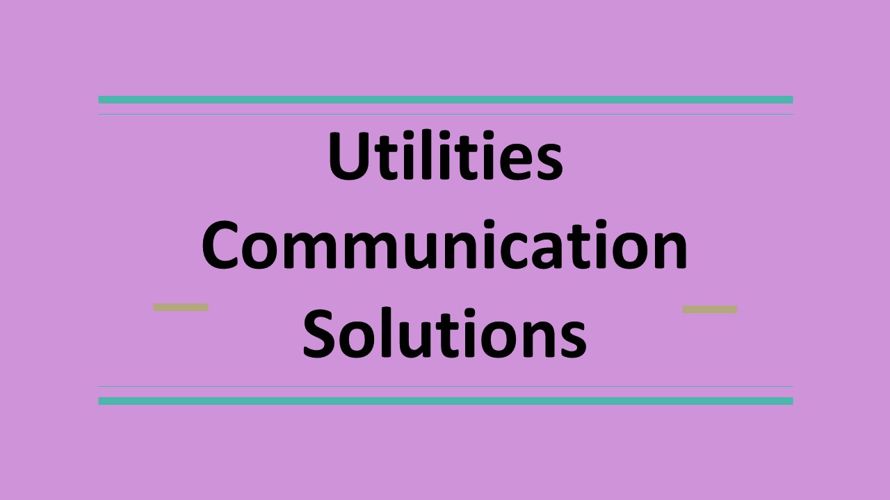 utilities communication solutions
