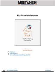 Hire PrestaShop Developer