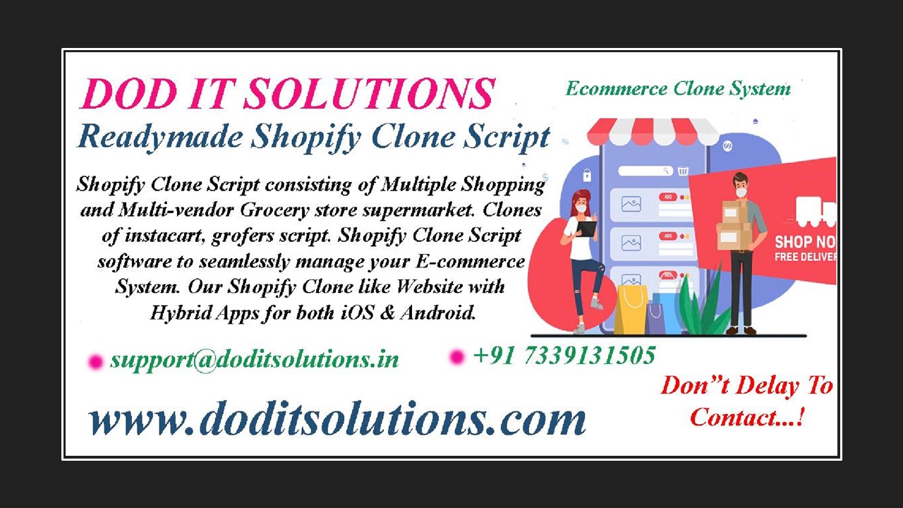 Online Shopify Clone System - DOD IT SOLUTIONS