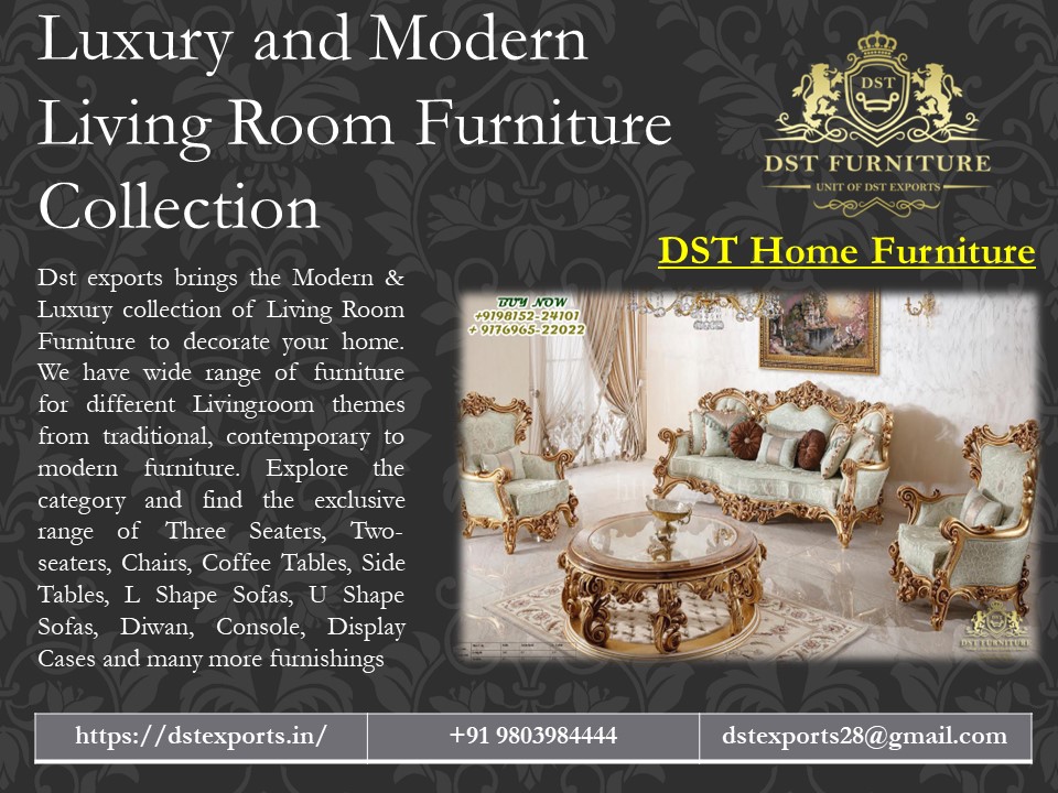 Luxury and Modern Living Room Sofa Set