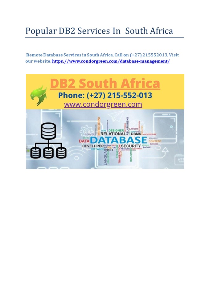 Popular DB2 Services In  South Africa