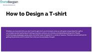 How to Design a T-shirt