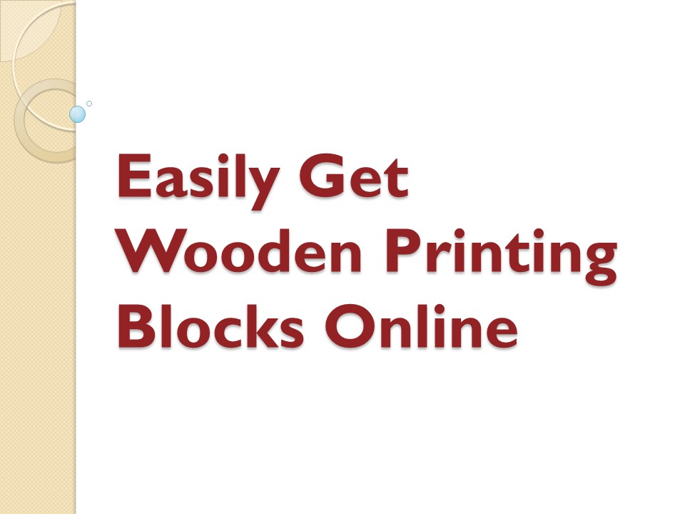 Easily Get Wooden Printing Blocks Online