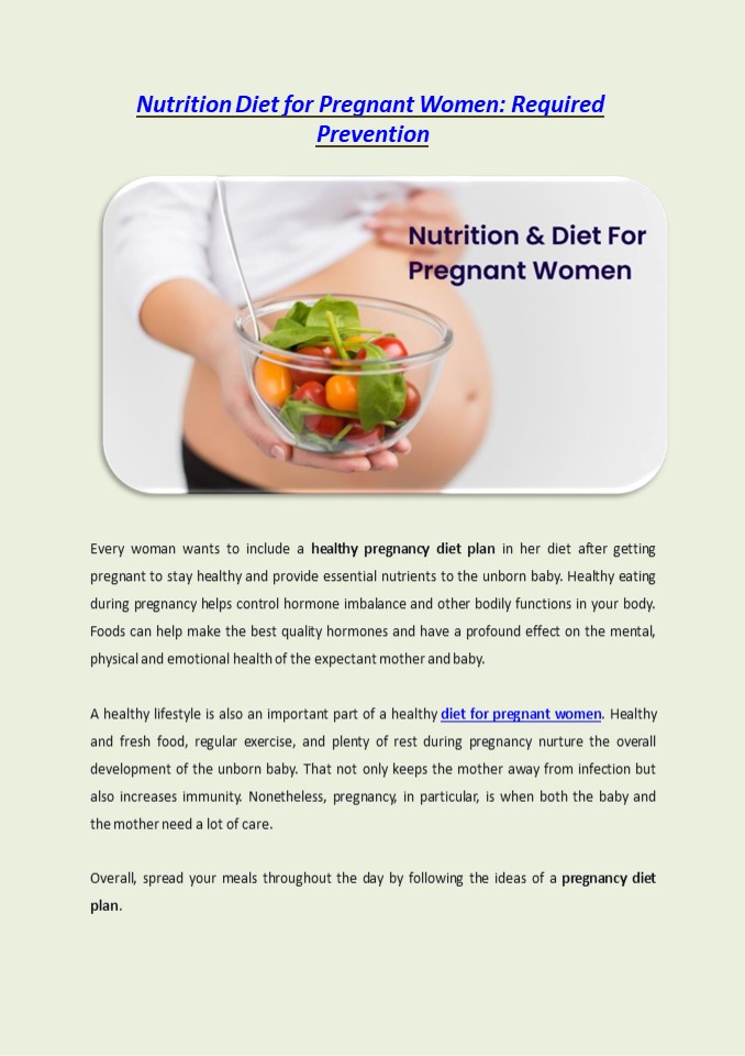 Best Nutrition & Diet for Pregnant Women - 7Pranayama