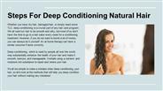 Steps For Deep Conditioning Natural Hair