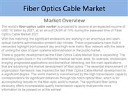 Fiber Optics Cable Market