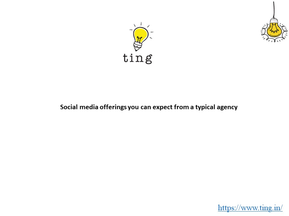Social media offerings you can expect from a typical agency