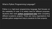 What is Python Programming Language?