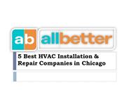 Best HVAC Installation & Repair Companies in Chicago