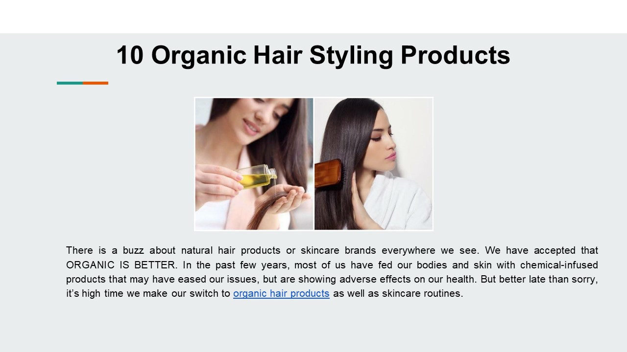 10 Organic Hair Styling Products