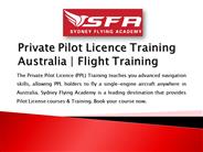 Private Pilot Licence Training Australia | Flight Training