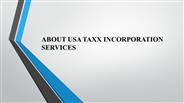 USATAXX Incorporation Services