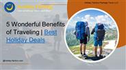 Holiday Factory Offers You Best Holiday Packages