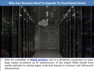 Why Your Business Need To Upgrade To Cloud-Based Server