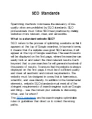 SEO Standards