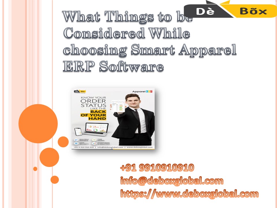 What Things to be Considered While choosing Smart Apparel ERP Software