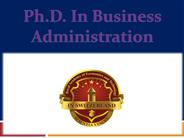 Ph.D. In Business Administration