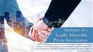 Attributes of a Legally Admissible Private Investigation PowerPoint PPT Presentation