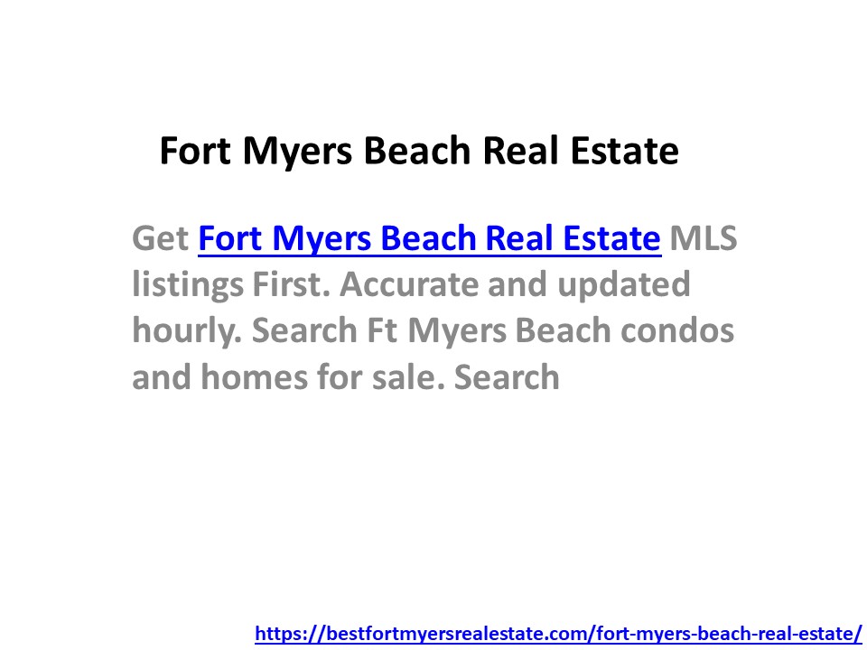Fort Myers Beach Real Estate