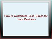 How to Customize Lash Boxes for Your Business