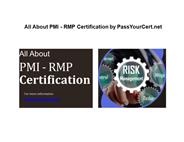 All About PMI - RMP Certification