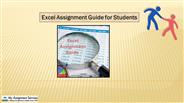 Excel Assignment Guide for Students