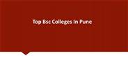 Top Bsc Colleges In Pune