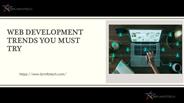 Web Development trends you must try