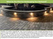 What Do You Plan For Hardscaping Your Backyard?